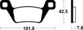TECNI BRAKE PADS MOR445 SINTER METAL