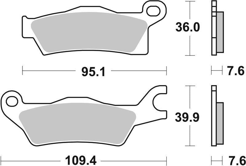 BREMB BRAKE PADS 07GR27SX SINTER METAL