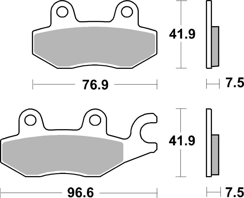 BREMB BRAKE PADS 07KA31SA SINTER METAL