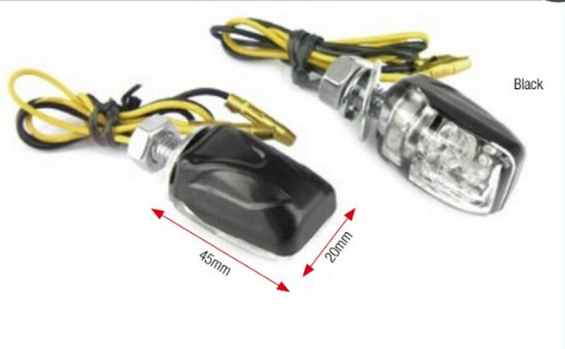 BIHR INDICATORS SHELL 6 LED WHT LENS BLK