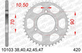 AFAM RR SPROC 420 STEEL ST 10103, 38