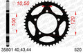 AFAM RR SPROC 520 STEEL ST 35801, 43
