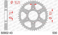 AFAM RR SPROC 530 STEEL ST 50902, 43