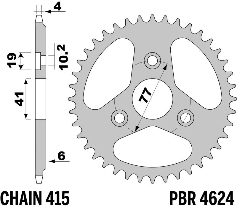 AFAM RR SPROC 520 STEEL ST 71304, 42