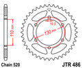 JTSPR RR SPROC 520 STEEL ST 486, 46