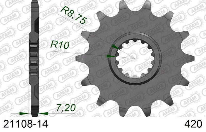 AFAM FR SPROC 420 STEEL ST 21108, 14