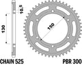 PBR RR SPROC 525 STEEL ST 300, 47