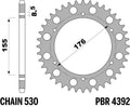 PBR RR SPROC 530 STEEL ST 4392, 43