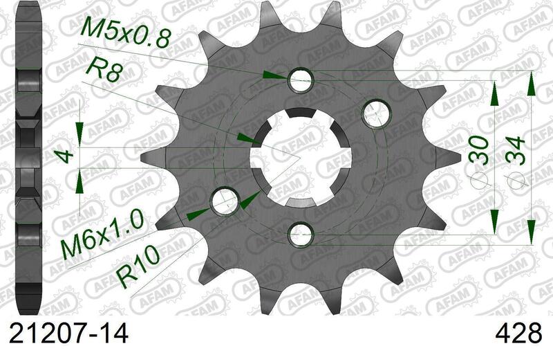 AFAM FR SPROC 428 STEEL ST 21207, 14