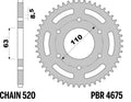 PBR RR SPROC 520 ALU UL HA 4675, 43