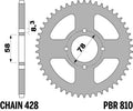 PBR RR SPROC 428 STEEL ST 810, 42
