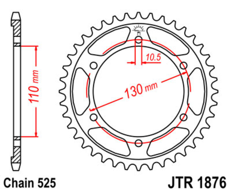 JTSPR RR SPROC 525 STEEL ST 1876, 44