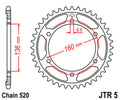 JTSPR RR SPROC 520 STEEL ST 5, 40