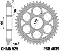 PBR RR SPROC 525 STEEL ST 4639, 42