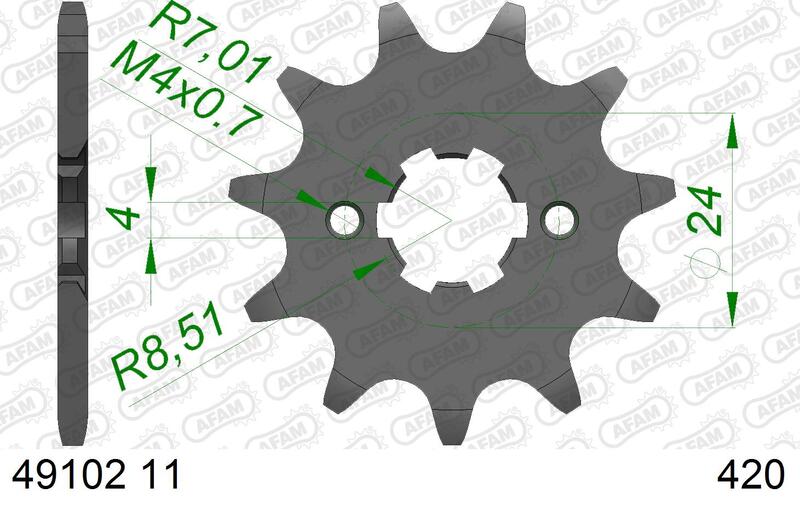 AFAM FR SPROC 420 STEEL ST 49102, 11
