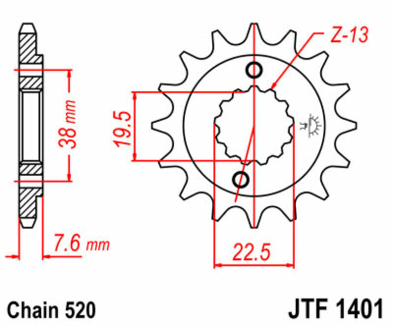 JTSPR FR SPROC 520 STEEL ST 1401, 14