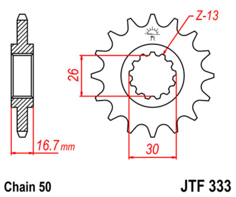 JTSPR FR SPROC 530 STEEL ST 333, 15