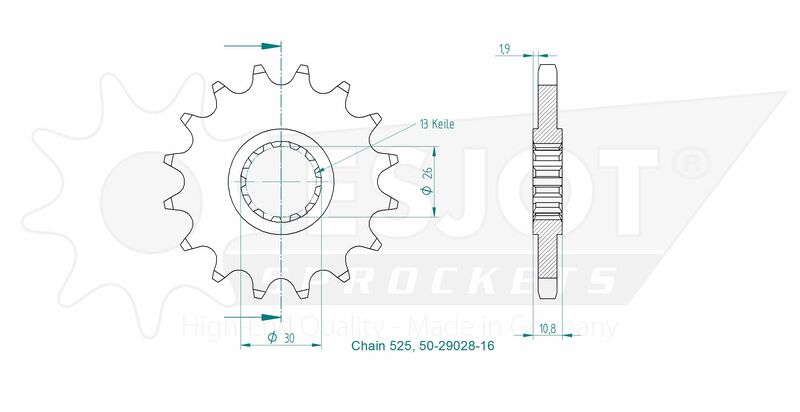 ESJOT FR SPROC 525 STEEL 29018, 16