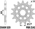 PBR FR SPROC 520 STEEL ST 2141, 13