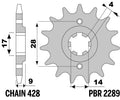 PBR FR SPROC 428 STEEL ST 2223, 13