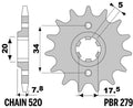 PBR FR SPROC 520 STEEL ST 279, 13