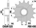 PBR FR SPROC 520 STEEL ST 490, 13