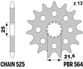 PBR FR SPROC 525 STEEL ST 564, 16