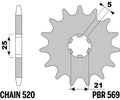 PBR FR SPROC 520 STEEL ST 569, 15