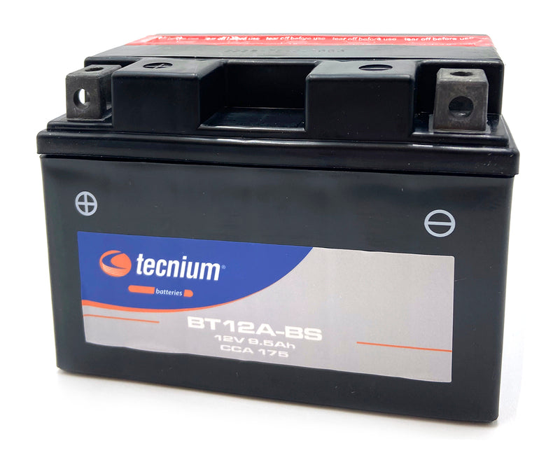 TECNI BATTERY BT12A-BS MF W/ ACID