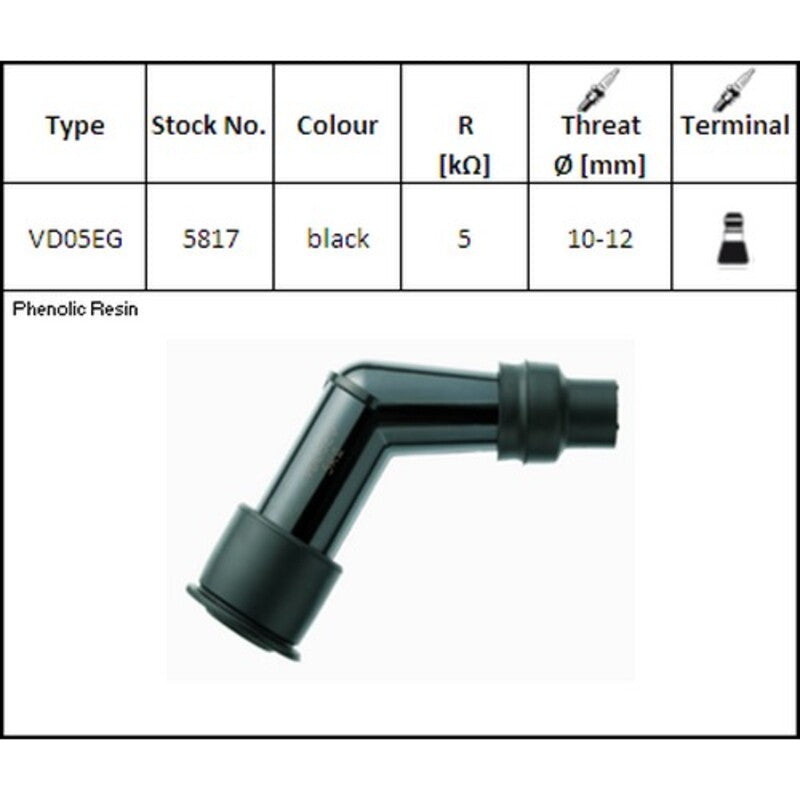 NGK SPARK PLUG CAP VD05EG