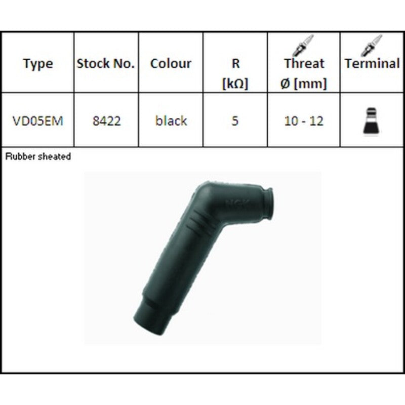 NGK SPARK PLUG CAP VD05EM