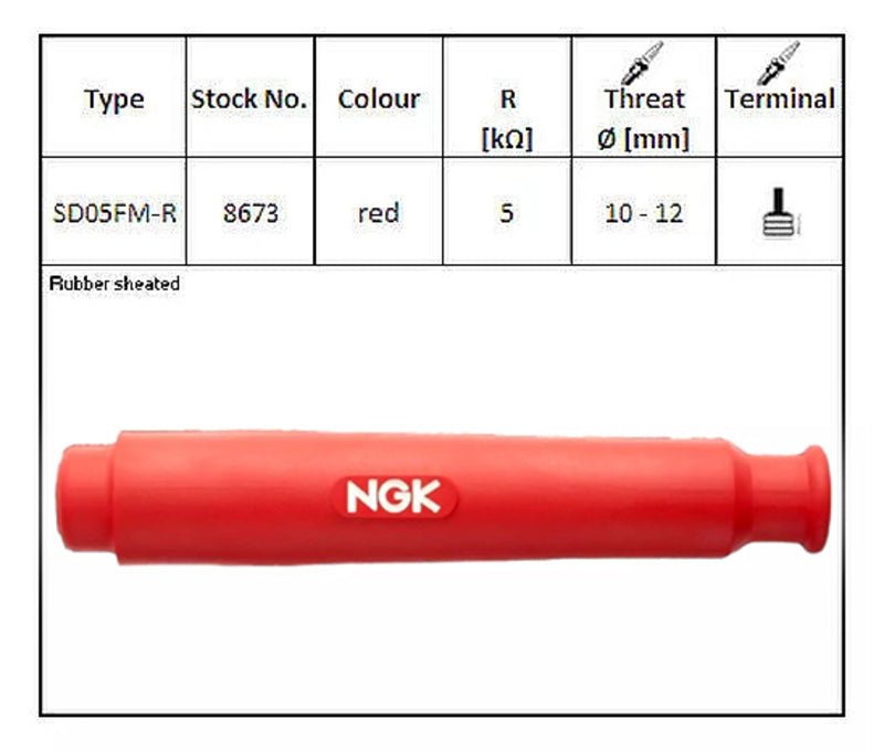NGK SPARK PLUG CAP SD05FM-R