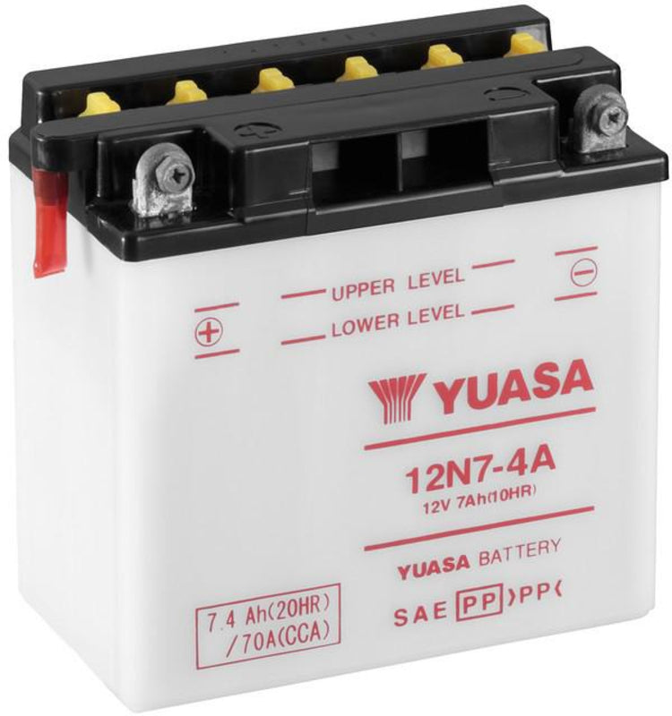 YUASA BATTERY 12N7-4A CONV W/O ACID