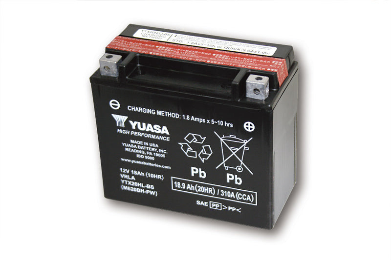 YUASA BATTERY YTX20HL-BS MF W/ ACID