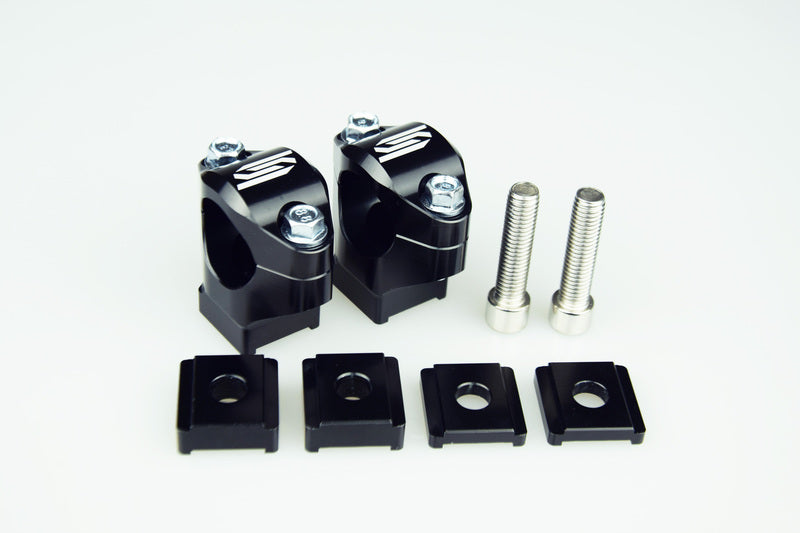 SCAR BAR CLAMPS Ø28,6MM + 35-50MM, BLK