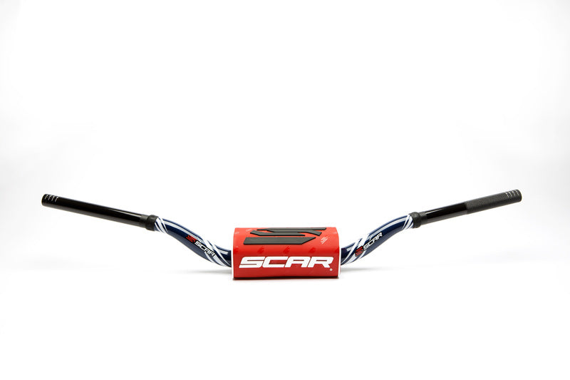 SCAR HANDLEBAR O2 YAM DARK BLUE, RED