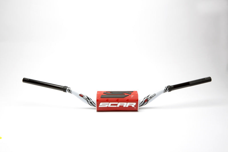 SCAR HANDLEBAR O2 YAMAHA WHITE, RED