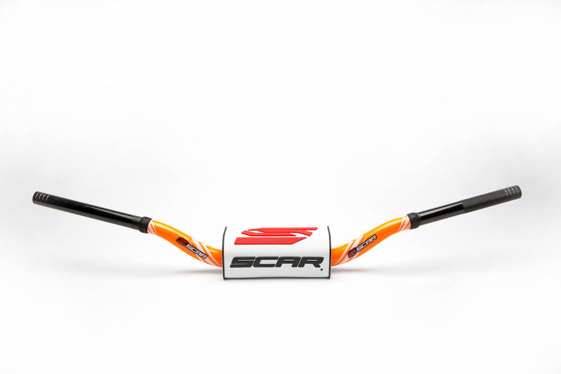 SCAR HANDLEBAR 02 SHORT ORANGE, WHT