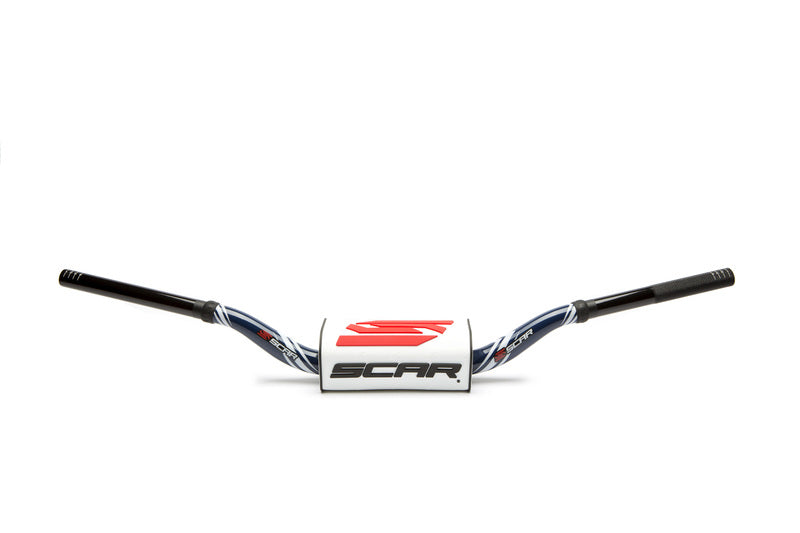 SCAR HANDLEBAR O2 HIGH DARK BLUE, WHT