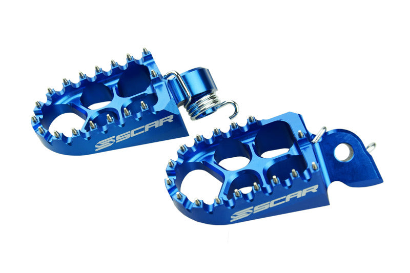 SCAR FOOT PEGS EVO, BLU
