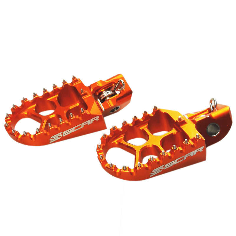 SCAR FOOT PEGS EVO, ORG