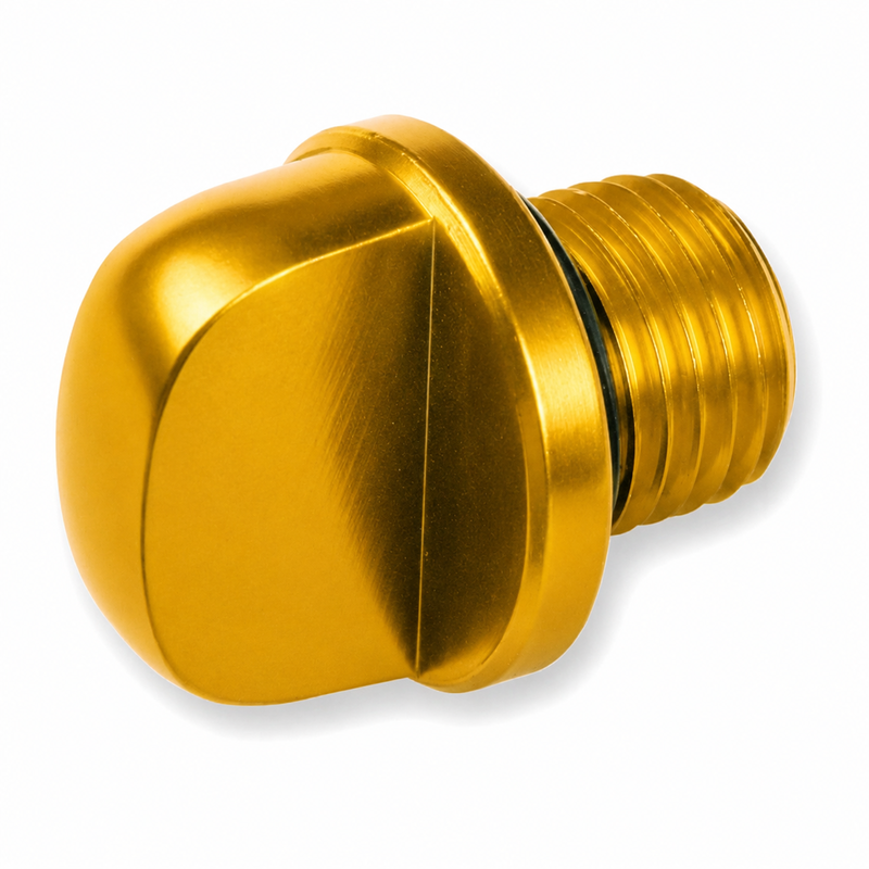 VPART OIL CAP ALLOY SCOOTER, GLD