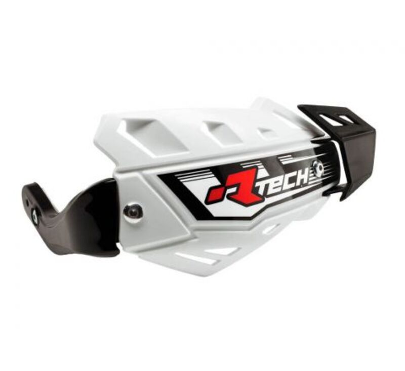 RTECH HANDGUARDS FLX QUAD, WHT/WHT