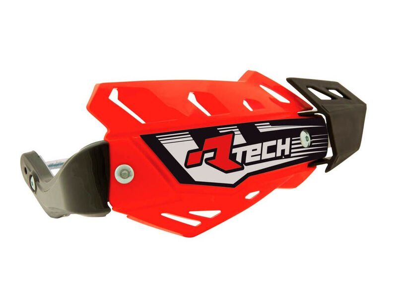 RTECH HANDGUARDS FLX QUAD, RED/RED