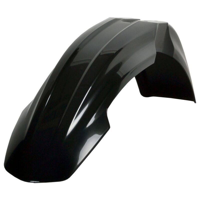 POLIS PLASTIC FRONT FENDER, BLK/BLK