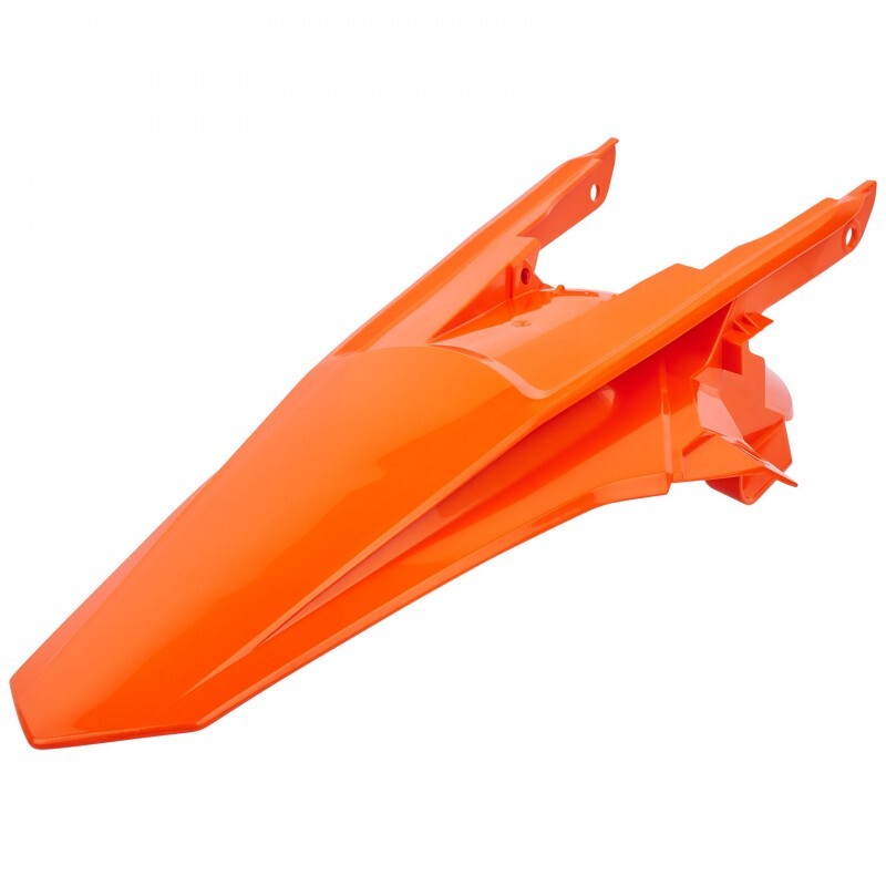 POLIS PLASTIC REAR FENDER, ORG/ORG