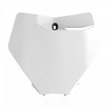 POLIS PLASTIC FRONT PLATE, WHT/WHT