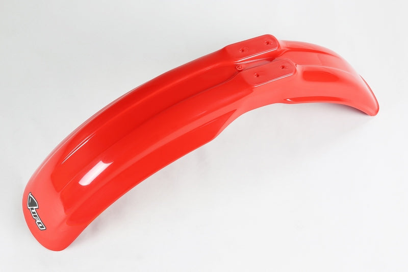 UFO PLASTIC FRONT FENDER, RED/RED