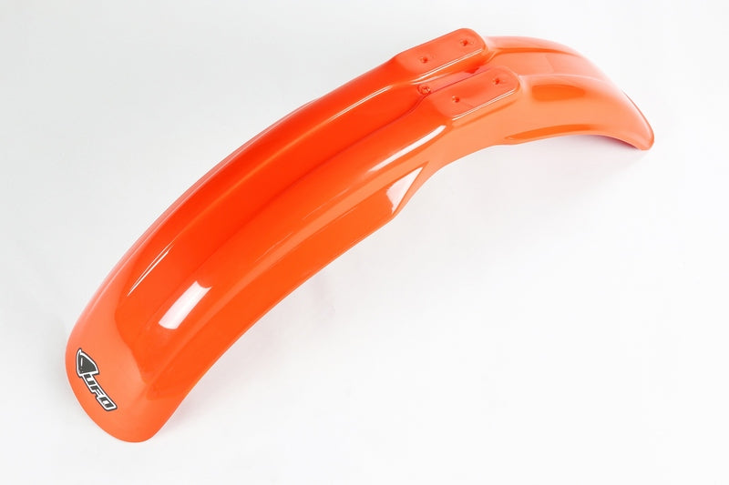 UFO PLASTIC FRONT FENDER, ORG/ORG