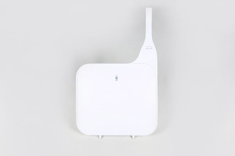 UFO PLASTIC FRONT PLATE, WHT/WHT